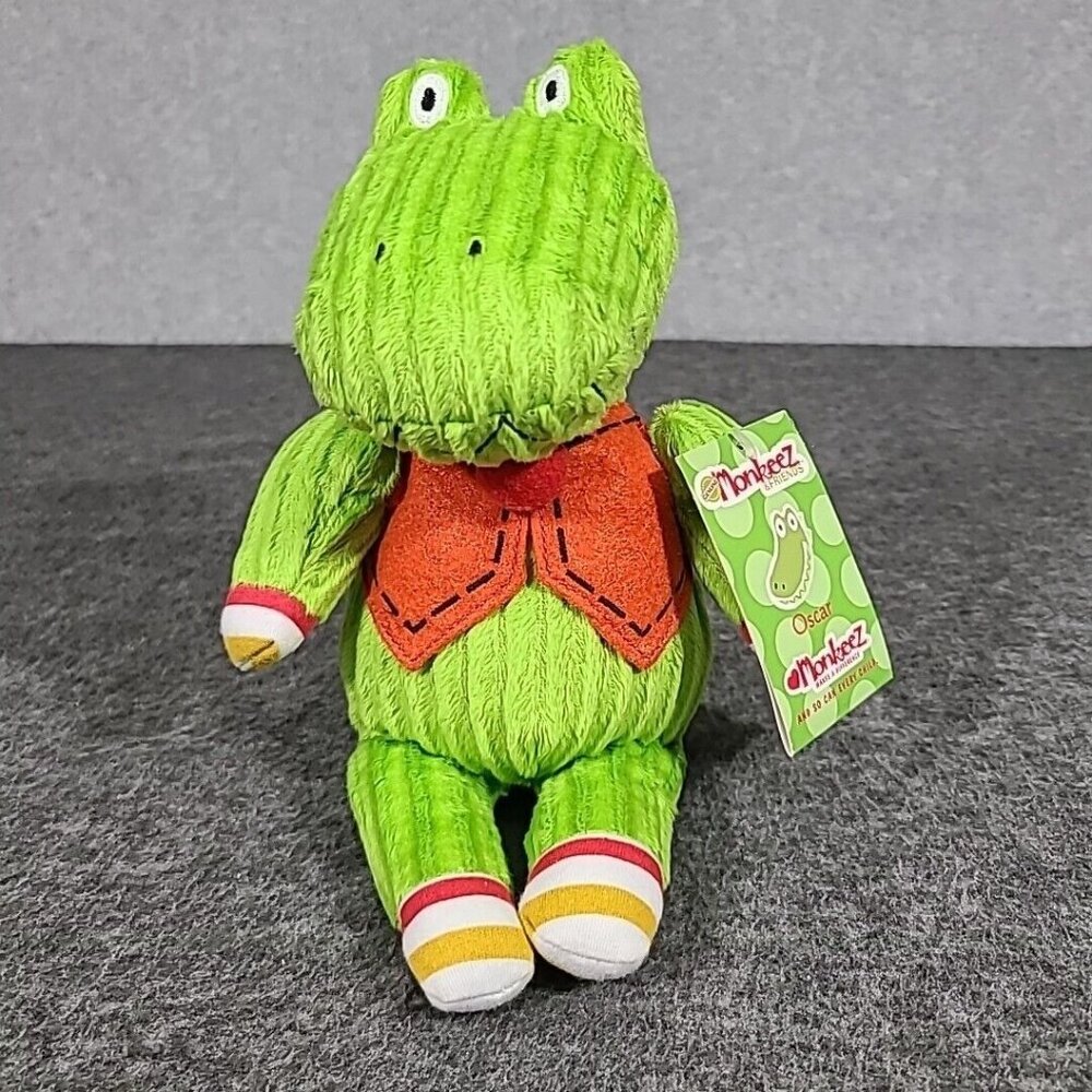 Monkeez and Friends Oscar Alligator Crocodile 9 inch Plush Stuffed Animal Code